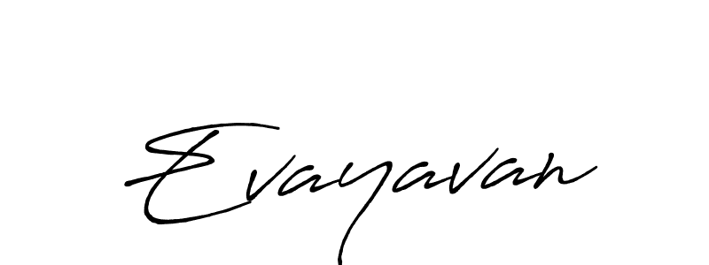 Evayavan stylish signature style. Best Handwritten Sign (Antro_Vectra_Bolder) for my name. Handwritten Signature Collection Ideas for my name Evayavan. Evayavan signature style 7 images and pictures png