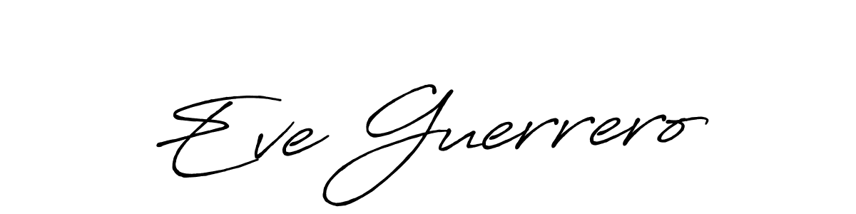 Make a short Eve Guerrero signature style. Manage your documents anywhere anytime using Antro_Vectra_Bolder. Create and add eSignatures, submit forms, share and send files easily. Eve Guerrero signature style 7 images and pictures png