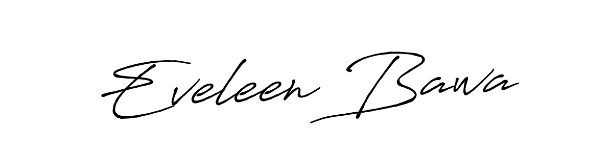 Eveleen Bawa stylish signature style. Best Handwritten Sign (Antro_Vectra_Bolder) for my name. Handwritten Signature Collection Ideas for my name Eveleen Bawa. Eveleen Bawa signature style 7 images and pictures png