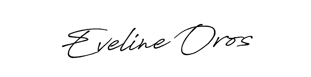 How to make Eveline Oros signature? Antro_Vectra_Bolder is a professional autograph style. Create handwritten signature for Eveline Oros name. Eveline Oros signature style 7 images and pictures png
