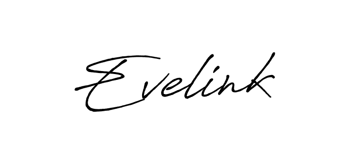 Make a beautiful signature design for name Evelink. With this signature (Antro_Vectra_Bolder) style, you can create a handwritten signature for free. Evelink signature style 7 images and pictures png