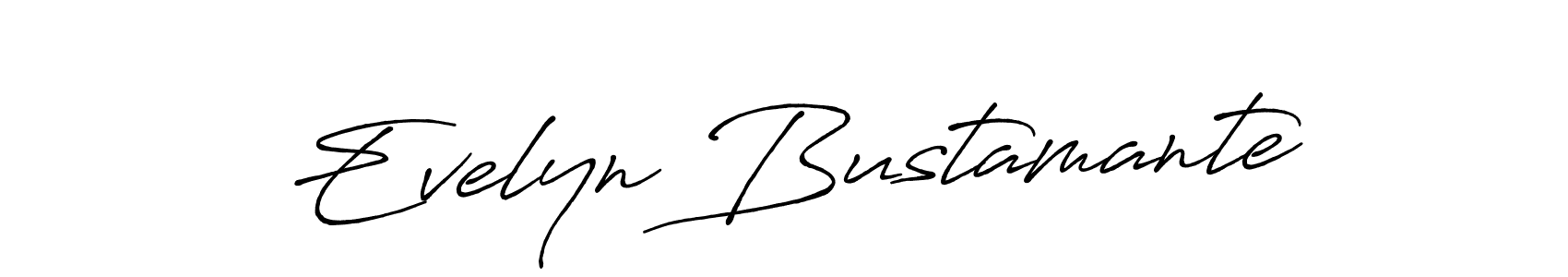 Make a beautiful signature design for name Evelyn Bustamante. With this signature (Antro_Vectra_Bolder) style, you can create a handwritten signature for free. Evelyn Bustamante signature style 7 images and pictures png