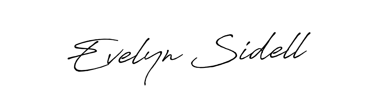 Best and Professional Signature Style for Evelyn Sidell. Antro_Vectra_Bolder Best Signature Style Collection. Evelyn Sidell signature style 7 images and pictures png