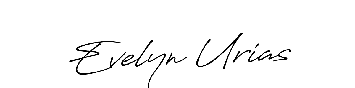 Design your own signature with our free online signature maker. With this signature software, you can create a handwritten (Antro_Vectra_Bolder) signature for name Evelyn Urias. Evelyn Urias signature style 7 images and pictures png