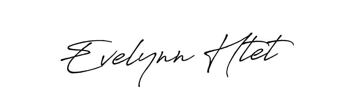It looks lik you need a new signature style for name Evelynn Htet. Design unique handwritten (Antro_Vectra_Bolder) signature with our free signature maker in just a few clicks. Evelynn Htet signature style 7 images and pictures png