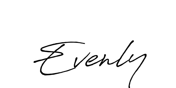 if you are searching for the best signature style for your name Evenly. so please give up your signature search. here we have designed multiple signature styles  using Antro_Vectra_Bolder. Evenly signature style 7 images and pictures png