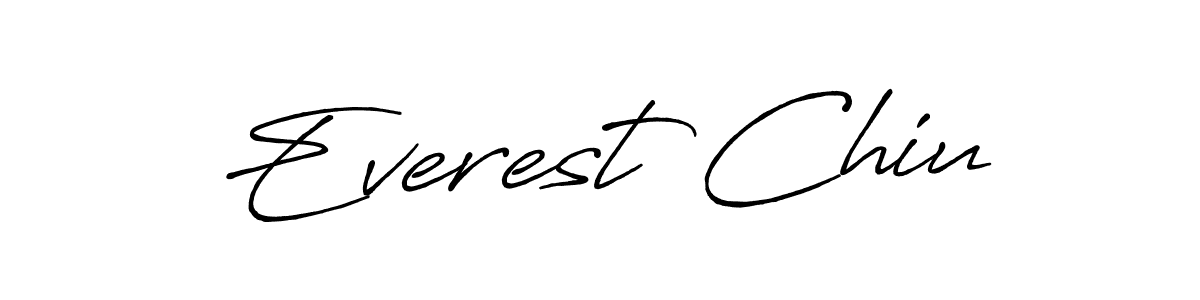 Design your own signature with our free online signature maker. With this signature software, you can create a handwritten (Antro_Vectra_Bolder) signature for name Everest Chiu. Everest Chiu signature style 7 images and pictures png