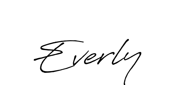You should practise on your own different ways (Antro_Vectra_Bolder) to write your name (Everly) in signature. don't let someone else do it for you. Everly signature style 7 images and pictures png