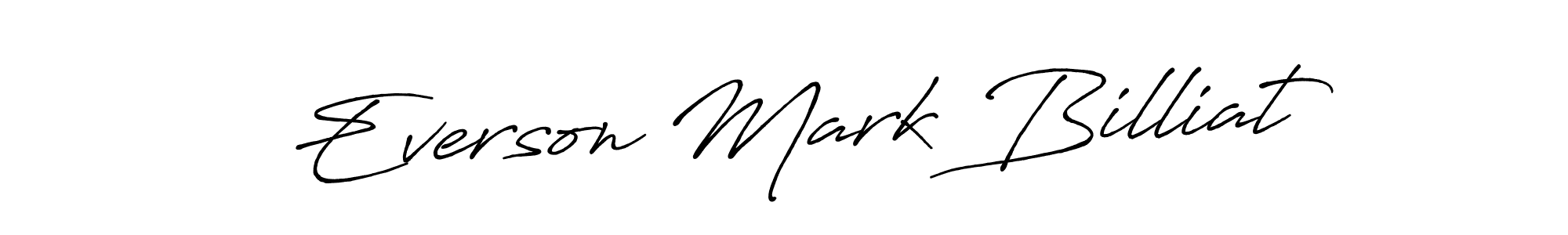 Create a beautiful signature design for name Everson Mark Billiat. With this signature (Antro_Vectra_Bolder) fonts, you can make a handwritten signature for free. Everson Mark Billiat signature style 7 images and pictures png
