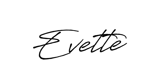 How to Draw Evette signature style? Antro_Vectra_Bolder is a latest design signature styles for name Evette. Evette signature style 7 images and pictures png