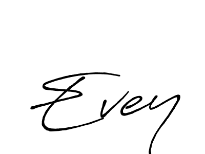 Similarly Antro_Vectra_Bolder is the best handwritten signature design. Signature creator online .You can use it as an online autograph creator for name Evey. Evey signature style 7 images and pictures png