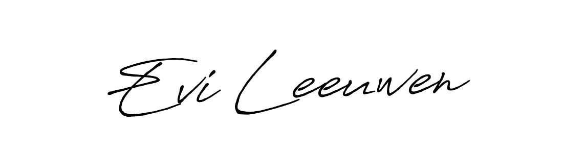 You should practise on your own different ways (Antro_Vectra_Bolder) to write your name (Evi Leeuwen) in signature. don't let someone else do it for you. Evi Leeuwen signature style 7 images and pictures png