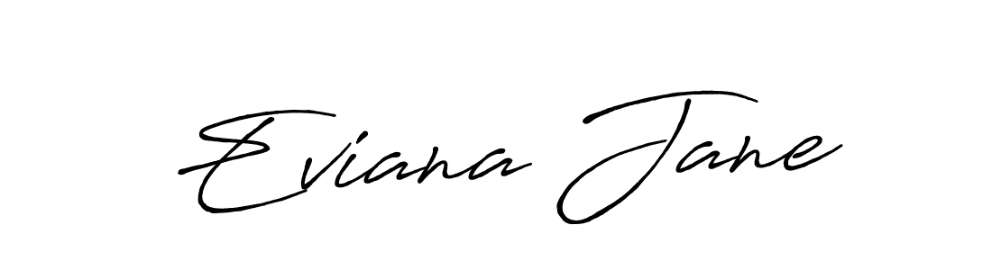 Eviana Jane stylish signature style. Best Handwritten Sign (Antro_Vectra_Bolder) for my name. Handwritten Signature Collection Ideas for my name Eviana Jane. Eviana Jane signature style 7 images and pictures png
