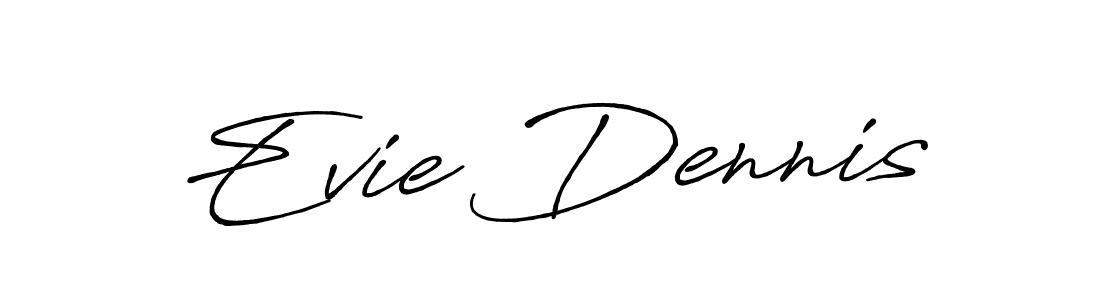 Antro_Vectra_Bolder is a professional signature style that is perfect for those who want to add a touch of class to their signature. It is also a great choice for those who want to make their signature more unique. Get Evie Dennis name to fancy signature for free. Evie Dennis signature style 7 images and pictures png