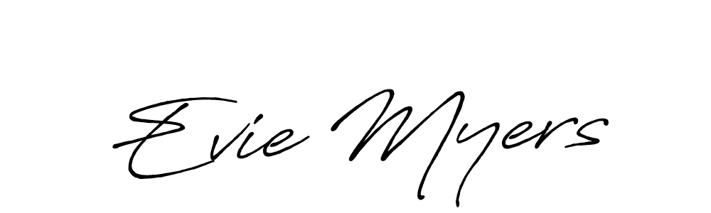 if you are searching for the best signature style for your name Evie Myers. so please give up your signature search. here we have designed multiple signature styles  using Antro_Vectra_Bolder. Evie Myers signature style 7 images and pictures png