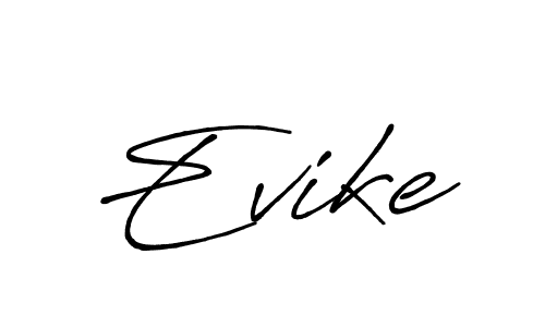 Evike stylish signature style. Best Handwritten Sign (Antro_Vectra_Bolder) for my name. Handwritten Signature Collection Ideas for my name Evike. Evike signature style 7 images and pictures png