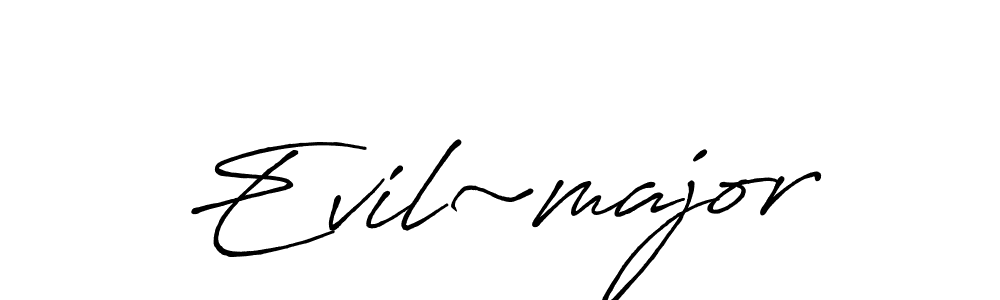 The best way (Antro_Vectra_Bolder) to make a short signature is to pick only two or three words in your name. The name Evil~major include a total of six letters. For converting this name. Evil~major signature style 7 images and pictures png