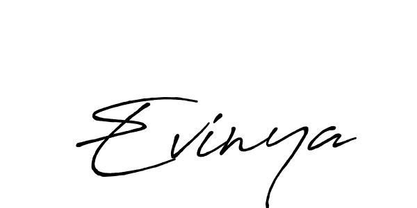 if you are searching for the best signature style for your name Evinya. so please give up your signature search. here we have designed multiple signature styles  using Antro_Vectra_Bolder. Evinya signature style 7 images and pictures png
