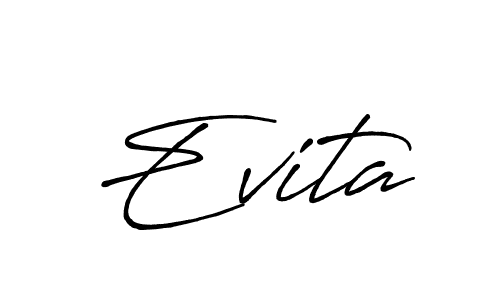 Make a beautiful signature design for name Evita. Use this online signature maker to create a handwritten signature for free. Evita signature style 7 images and pictures png