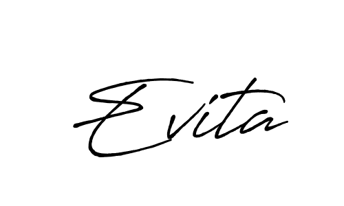 Make a beautiful signature design for name Evita. Use this online signature maker to create a handwritten signature for free. Evita signature style 7 images and pictures png