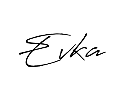 Evka stylish signature style. Best Handwritten Sign (Antro_Vectra_Bolder) for my name. Handwritten Signature Collection Ideas for my name Evka. Evka signature style 7 images and pictures png