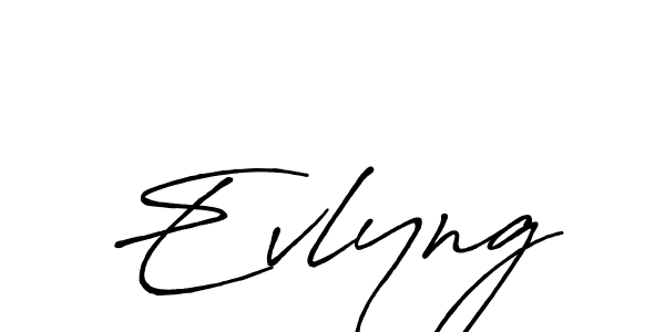 The best way (Antro_Vectra_Bolder) to make a short signature is to pick only two or three words in your name. The name Evlyng include a total of six letters. For converting this name. Evlyng signature style 7 images and pictures png