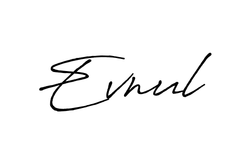 Similarly Antro_Vectra_Bolder is the best handwritten signature design. Signature creator online .You can use it as an online autograph creator for name Evnul. Evnul signature style 7 images and pictures png