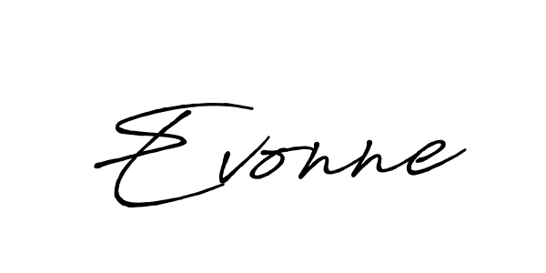 You should practise on your own different ways (Antro_Vectra_Bolder) to write your name (Evonne) in signature. don't let someone else do it for you. Evonne signature style 7 images and pictures png
