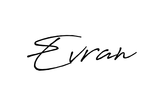 Similarly Antro_Vectra_Bolder is the best handwritten signature design. Signature creator online .You can use it as an online autograph creator for name Evran. Evran signature style 7 images and pictures png