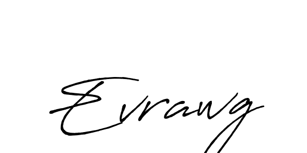 Use a signature maker to create a handwritten signature online. With this signature software, you can design (Antro_Vectra_Bolder) your own signature for name Evrawg. Evrawg signature style 7 images and pictures png