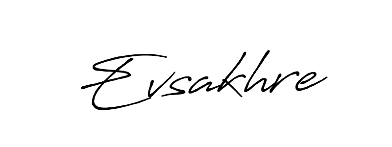 Design your own signature with our free online signature maker. With this signature software, you can create a handwritten (Antro_Vectra_Bolder) signature for name Evsakhre. Evsakhre signature style 7 images and pictures png