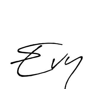 How to make Evy signature? Antro_Vectra_Bolder is a professional autograph style. Create handwritten signature for Evy name. Evy signature style 7 images and pictures png