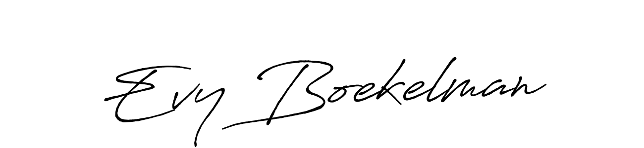 Antro_Vectra_Bolder is a professional signature style that is perfect for those who want to add a touch of class to their signature. It is also a great choice for those who want to make their signature more unique. Get Evy Boekelman name to fancy signature for free. Evy Boekelman signature style 7 images and pictures png