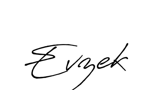 Evzek stylish signature style. Best Handwritten Sign (Antro_Vectra_Bolder) for my name. Handwritten Signature Collection Ideas for my name Evzek. Evzek signature style 7 images and pictures png