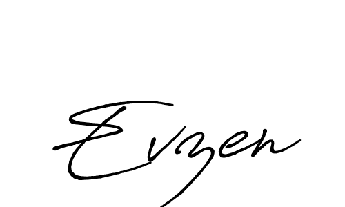This is the best signature style for the Evzen name. Also you like these signature font (Antro_Vectra_Bolder). Mix name signature. Evzen signature style 7 images and pictures png