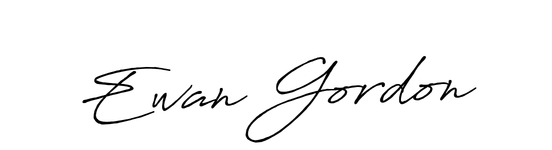 Make a beautiful signature design for name Ewan Gordon. With this signature (Antro_Vectra_Bolder) style, you can create a handwritten signature for free. Ewan Gordon signature style 7 images and pictures png