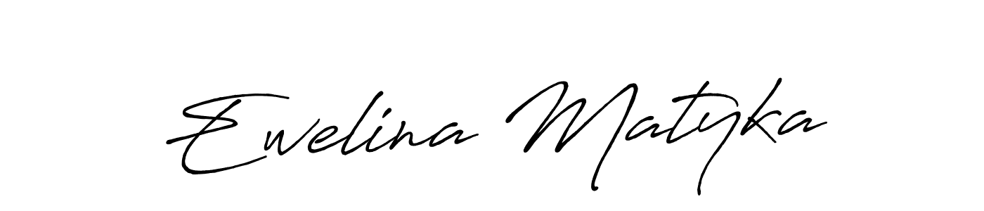 Also we have Ewelina Matyka name is the best signature style. Create professional handwritten signature collection using Antro_Vectra_Bolder autograph style. Ewelina Matyka signature style 7 images and pictures png