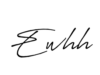 How to make Ewhh name signature. Use Antro_Vectra_Bolder style for creating short signs online. This is the latest handwritten sign. Ewhh signature style 7 images and pictures png