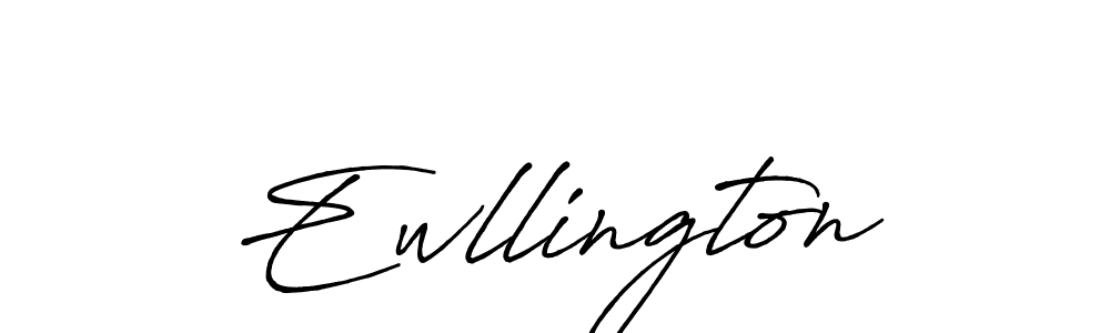 Ewllington stylish signature style. Best Handwritten Sign (Antro_Vectra_Bolder) for my name. Handwritten Signature Collection Ideas for my name Ewllington. Ewllington signature style 7 images and pictures png