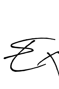 Also we have Ex name is the best signature style. Create professional handwritten signature collection using Antro_Vectra_Bolder autograph style. Ex signature style 7 images and pictures png
