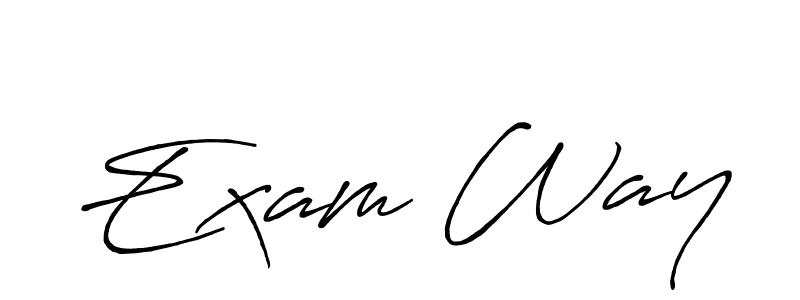 The best way (Antro_Vectra_Bolder) to make a short signature is to pick only two or three words in your name. The name Exam Way include a total of six letters. For converting this name. Exam Way signature style 7 images and pictures png