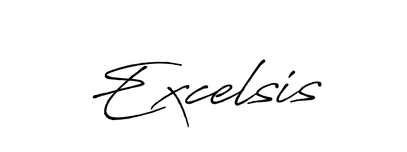 Design your own signature with our free online signature maker. With this signature software, you can create a handwritten (Antro_Vectra_Bolder) signature for name Excelsis. Excelsis signature style 7 images and pictures png