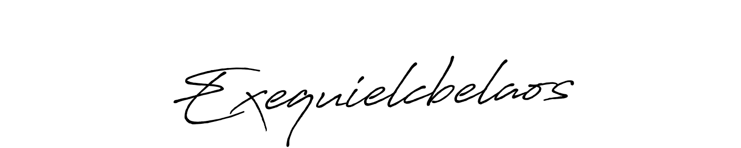 Use a signature maker to create a handwritten signature online. With this signature software, you can design (Antro_Vectra_Bolder) your own signature for name Exequielcbelaos. Exequielcbelaos signature style 7 images and pictures png