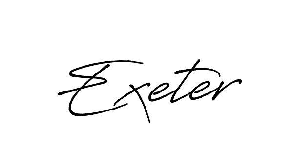 How to make Exeter name signature. Use Antro_Vectra_Bolder style for creating short signs online. This is the latest handwritten sign. Exeter signature style 7 images and pictures png