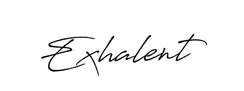 Create a beautiful signature design for name Exhalent. With this signature (Antro_Vectra_Bolder) fonts, you can make a handwritten signature for free. Exhalent signature style 7 images and pictures png