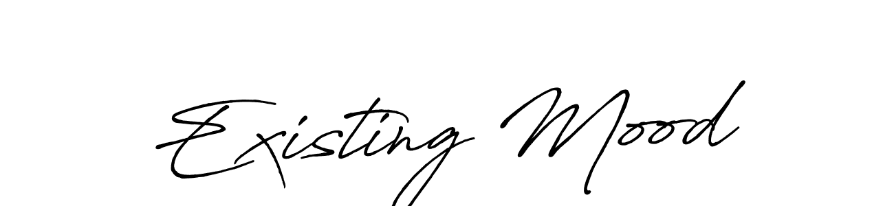 The best way (Antro_Vectra_Bolder) to make a short signature is to pick only two or three words in your name. The name Existing Mood include a total of six letters. For converting this name. Existing Mood signature style 7 images and pictures png