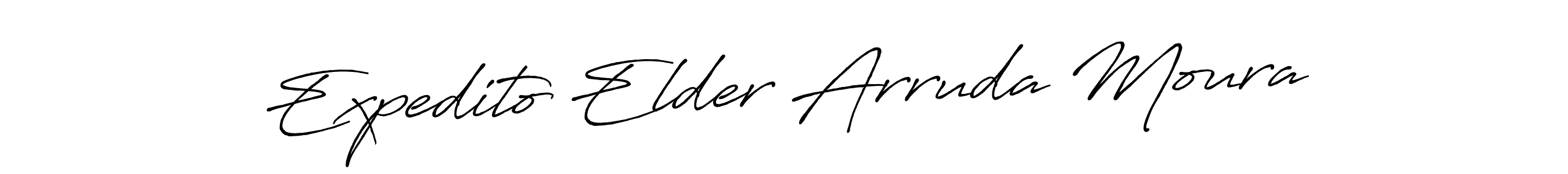 Design your own signature with our free online signature maker. With this signature software, you can create a handwritten (Antro_Vectra_Bolder) signature for name Expedito Elder Arruda Moura. Expedito Elder Arruda Moura signature style 7 images and pictures png