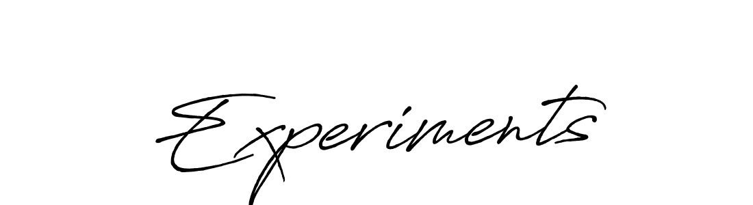 You should practise on your own different ways (Antro_Vectra_Bolder) to write your name (Experiments) in signature. don't let someone else do it for you. Experiments signature style 7 images and pictures png