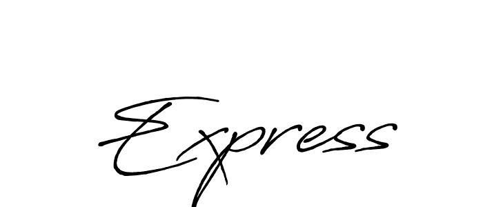You should practise on your own different ways (Antro_Vectra_Bolder) to write your name (Express) in signature. don't let someone else do it for you. Express signature style 7 images and pictures png
