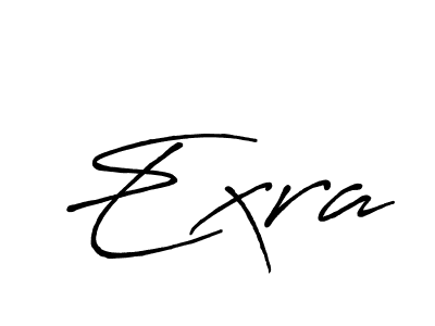 Similarly Antro_Vectra_Bolder is the best handwritten signature design. Signature creator online .You can use it as an online autograph creator for name Exra. Exra signature style 7 images and pictures png